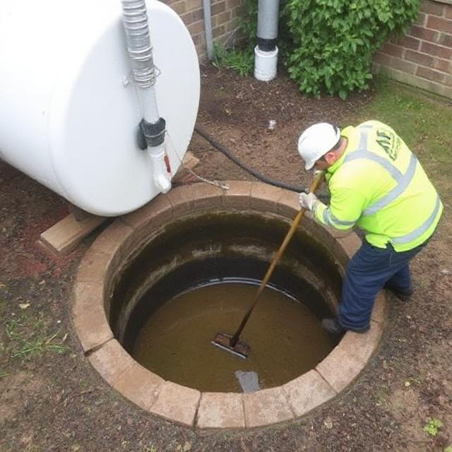 Underground sump water tank cleaning